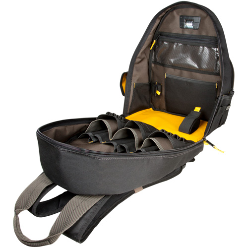 Techgear 53-Pocket Tool Backpack, 16" L x 13-1/4" W, Black, Polyester Equipex