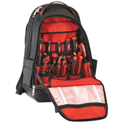Jobsite Backpack, 20" L x 16" W, Black, Ballistic Equipex