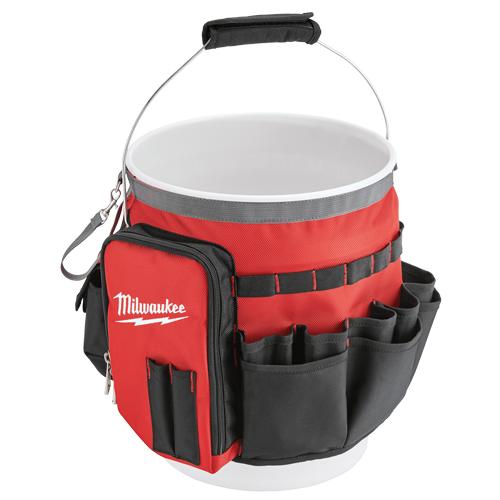 Sac organiseur pour seau, 10" lo x 10" la x 13-1/2" h, Nylon, Rouge Equipex