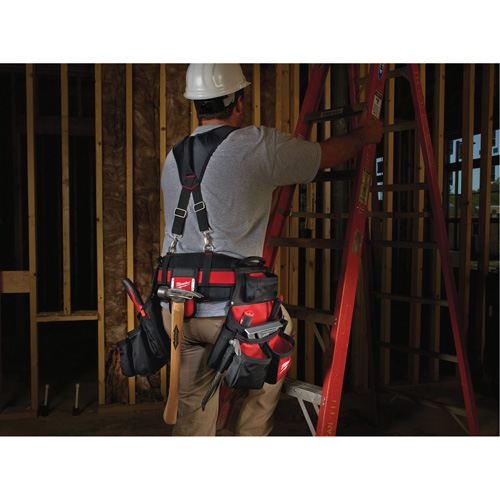 Ceinture de travail a/m&eacute;canisme de suspension pour entrepreneur, Nylon, Noir Equipex