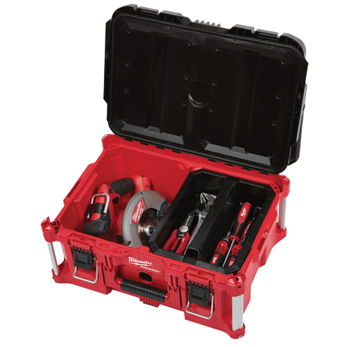 Grande boîte &agrave; outils Packout, 22" x 16" x 11", Noir/Rouge Equipex