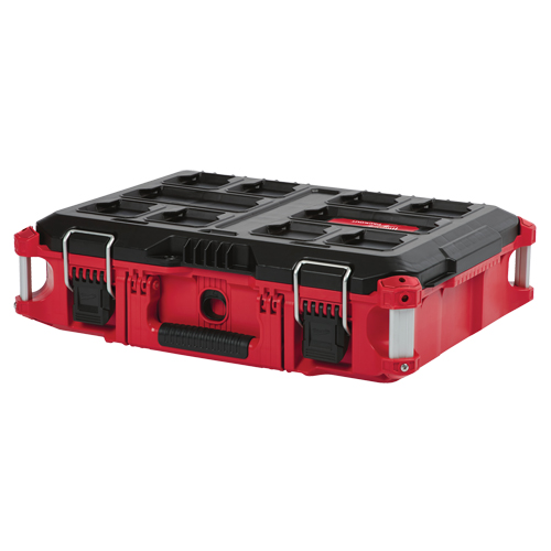Packout Tool Box, 22" x 16" x 7", Black/Red Equipex