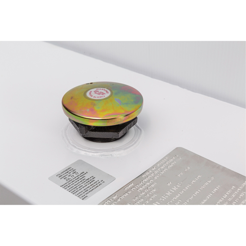 R&eacute;servoir de transfert pour carburant en acier, Acier, Capacit&eacute; 36 gal., Blanc Equipex