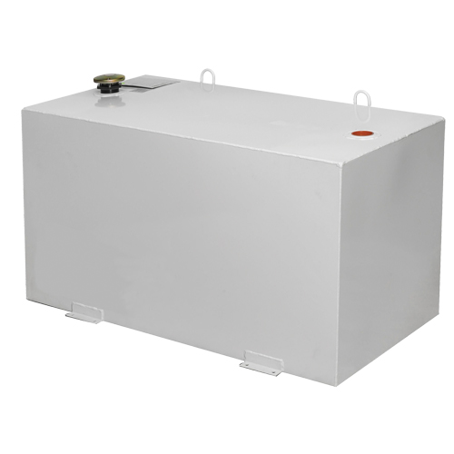 Steel Fuel Transfer Tank, Steel, 100 Gal. Capacity, White Equipex