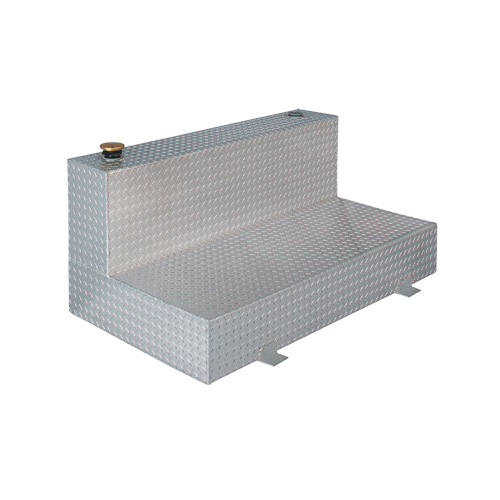 R&eacute;servoir de transfert pour carburant en aluminium, Aluminium, Capacit&eacute; 100 gal., Argent Equipex