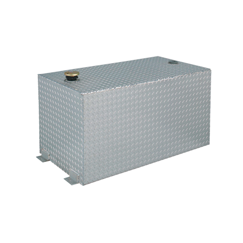 R&eacute;servoir de transfert pour carburant en aluminium, Aluminium, Capacit&eacute; 100 gal., Argent Equipex