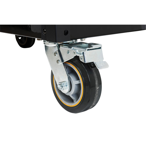Chariot &agrave; outils &eacute;lectrique, 11 tiroirs, 42-1/2" la x 24-7/16" p x 41" h, Noir/Orange Equipex
