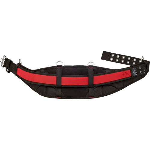 Padded Work Belt, Nylon, Black/Red Equipex