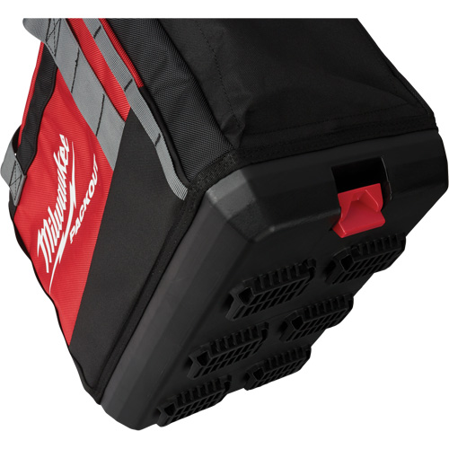 Packout Tool Bag, Ballistic Nylon, 2 Pockets, Black/Red Equipex