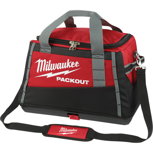 Packout Tool Bag, Ballistic Nylon, 8 Pockets, Black/Red Equipex