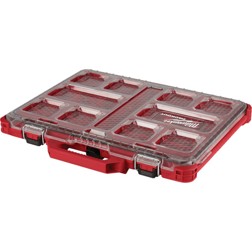 Packout Low-Profile Organizer, 19-3/4" x 16-2/5" x 2-1/2", Black/Red Equipex