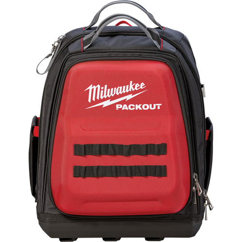 Packout Backpack, 15-3/4" L x 11-4/5" W, Black/Red, Ballistic Equipex