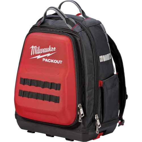 Packout Backpack, 15-3/4" L x 11-4/5" W, Black/Red, Ballistic Equipex