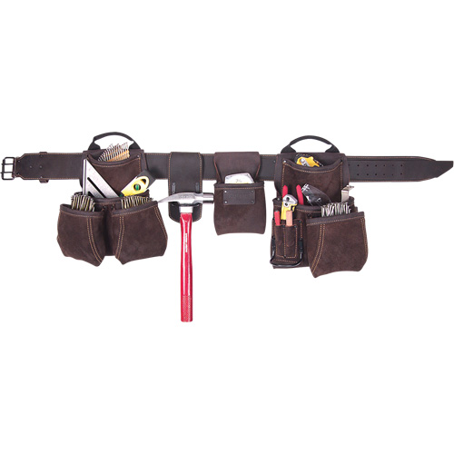 Ceintures &agrave; outils de luxe pour entrepreneur, Cuir, Havane Equipex