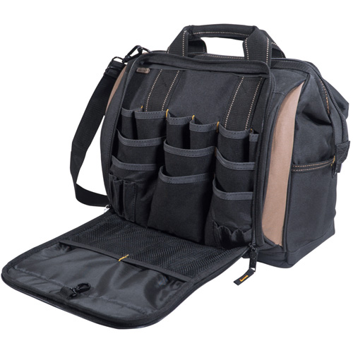 Multi-Compartment Tool Carrier, Polyester, 33 Pockets, Black Equipex
