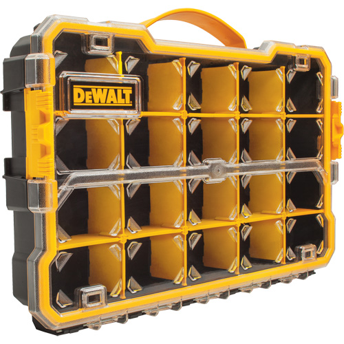 Compartment Pro Organizer, 11" W x 17-5/8" D x 2-7/8" H, Black/Yellow Equipex