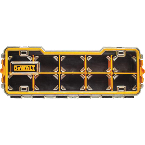 Organisateur avec compartiments PRO, 6-5/8" la x 17-5/8" p x 2-7/8" h, Noir/Jaune Equipex