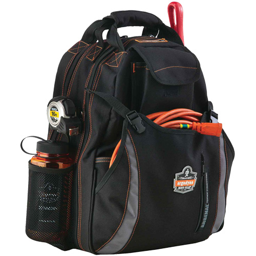 Sac &agrave; dos pour outils 5843 Arsenal, 13-1/2" lo x 8-1/2" la, Noir, Polyester Equipex