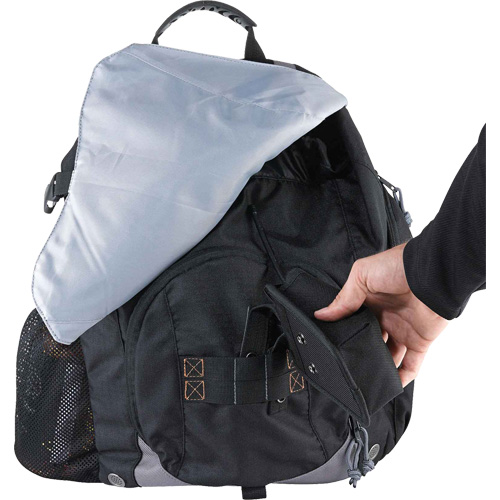 Sac &agrave; dos pour outils 5143 Arsenal, 15" lo x 8" la, Noir, Polyester Equipex