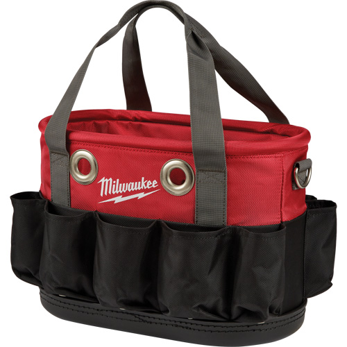 Utility Oval Bag, Ballistic Nylon, 24 Pockets, Black/Red Equipex