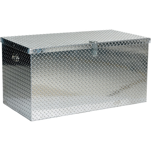Aluminum Treadplate Portable Tool Box, 25-1/16" D x 49-1/4" W x 24" H, Silver Equipex