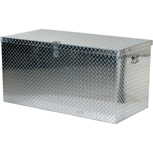 Aluminum Treadplate Portable Tool Box, 25-1/16" D x 49-1/4" W x 24" H, Silver Equipex