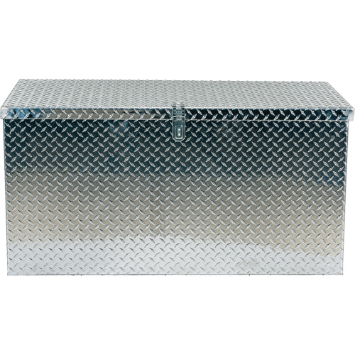 Aluminum Treadplate Portable Tool Box, 25-1/16" D x 49-1/4" W x 24" H, Silver Equipex