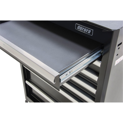 Industrial Tool Cart, 7 Drawers, 27" W x 18-3/4" D x 39" H, Black Equipex