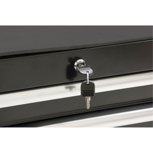 Industrial Tool Cart, 7 Drawers, 27" W x 18-3/4" D x 39" H, Black Equipex