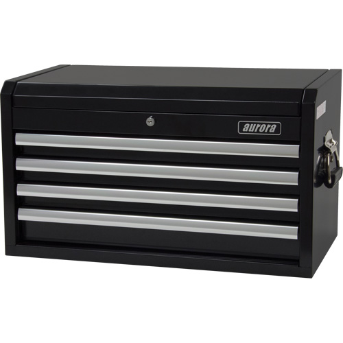 Industrial Tool Chest, 26" W, 4 Drawers, Black Equipex