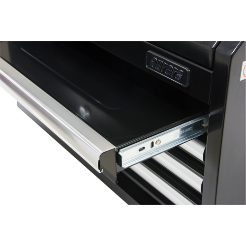 Industrial Tool Chest, 26" W, 4 Drawers, Black Equipex