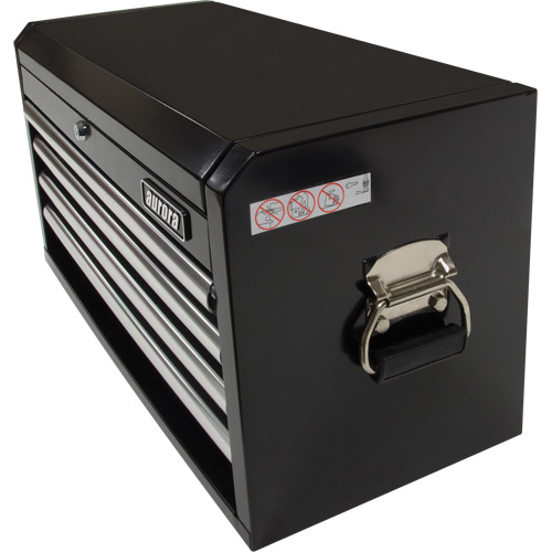 Industrial Tool Chest, 26" W, 4 Drawers, Black Equipex