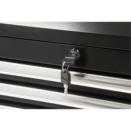 Industrial Tool Chest, 26" W, 4 Drawers, Black Equipex
