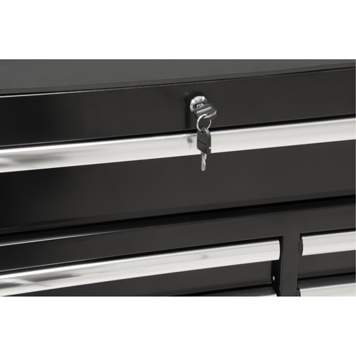 Industrial Tool Cart, 11 Drawers, 41" W x 18-3/4" D x 39-1/3" H, Black Equipex