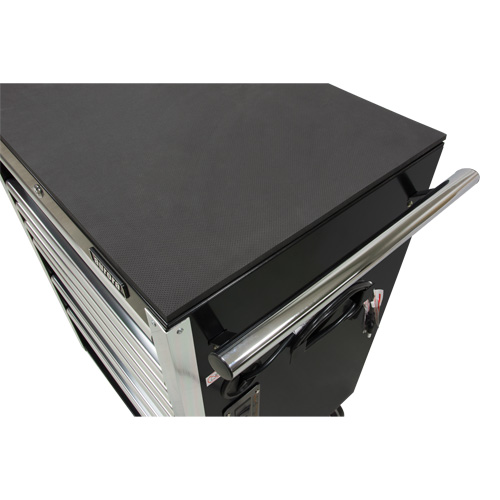 Heavy-Duty Tool Cart, 7 Drawers, 28" W x 22" D x 42-3/8" H, Black Equipex
