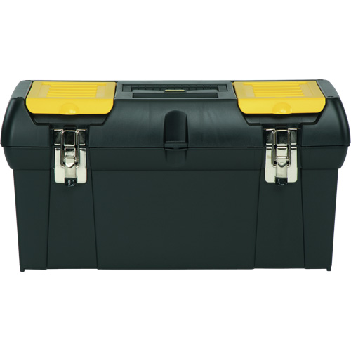 2000 Series Tool Box with Tray, 24" W x 11-1/4" D x 11" H, Black/Yellow Equipex