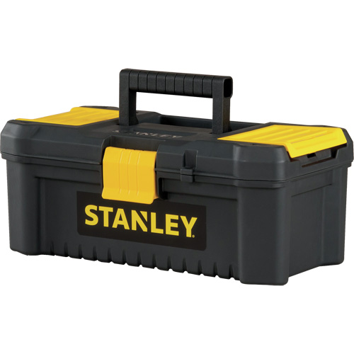 Coffre &agrave; outils avec plateau Essential, 12-1/2" la x 7-3/8" p x 5-1/8" h, Noir/Jaune Equipex