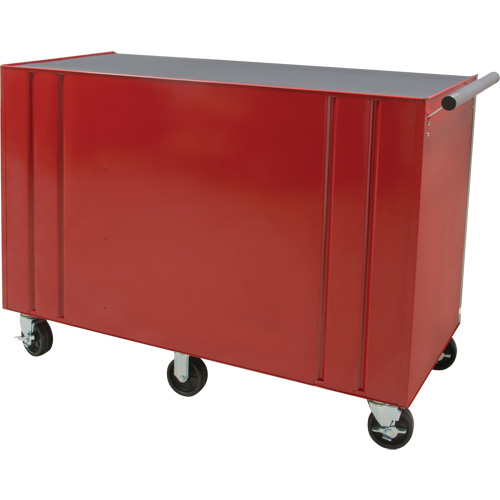 Chariot &agrave; outils industriel, 12 tiroirs, 56" la x 24-1/2" p x 38-1/8" h, Rouge Equipex