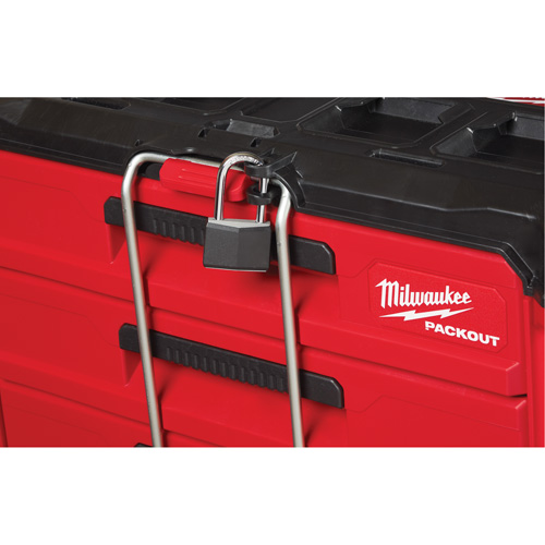 Packout 3-Drawer Tool Box, 16-1/3" x 14-1/3" x 22-1/5", Black/Red Equipex
