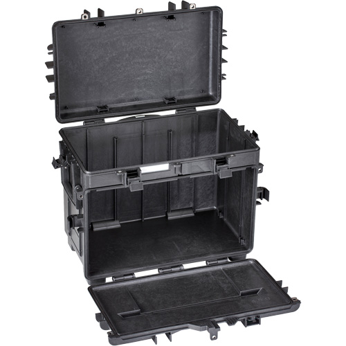 Coffre &agrave; outils militaire mobile avec tiroirs, 22-4/5" la x 15" p x 18" h, Noir Equipex