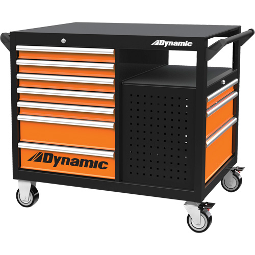 industrial Cart, 2 Tiers, 45" x 40" x 28-3/4" Equipex