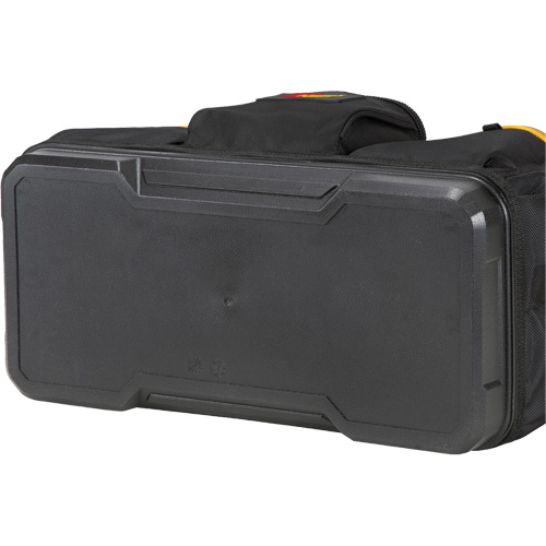 Sac &agrave; outils fourre-tout Big-Mouth &agrave; base moul&eacute;e, Polyester balistique, 23 pochettes, Noir/Bleu Equipex