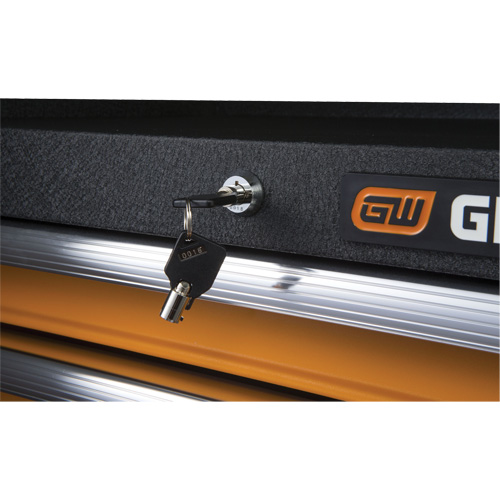 Coffre &agrave; outils de s&eacute;rie GSX, 26" la, 4 tiroirs, Noir/Orange Equipex