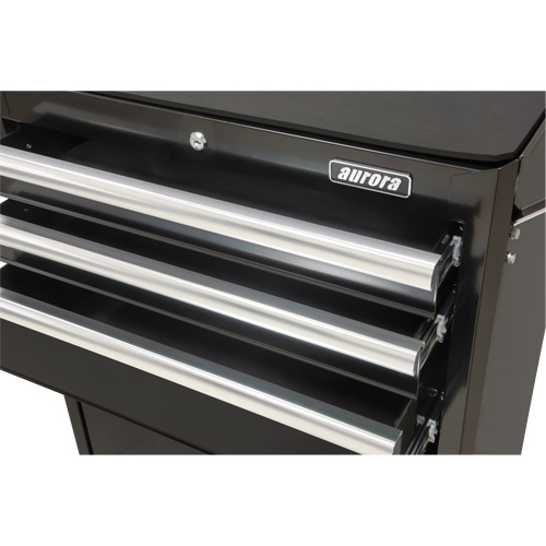 Industrial Tool Cart, 3 Drawers, 29-4/5" W x 21-1/5" D x 38-4/5" H, Black Equipex