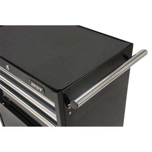 Industrial Tool Cart, 3 Drawers, 29-4/5" W x 21-1/5" D x 38-4/5" H, Black Equipex