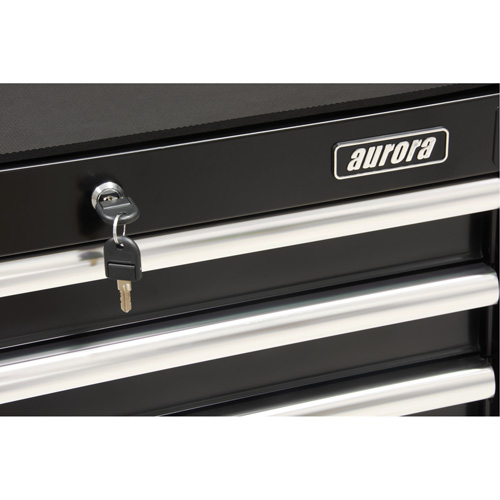 Industrial Tool Cart, 3 Drawers, 29-4/5" W x 21-1/5" D x 38-4/5" H, Black Equipex