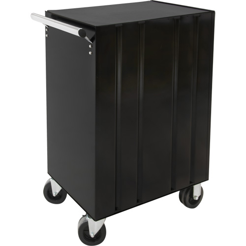 Industrial Tool Cart, 3 Drawers, 29-4/5" W x 21-1/5" D x 38-4/5" H, Black Equipex