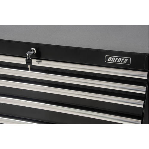 Industrial Tool Cart, 6 Drawers, 39" W x 20-4/5" D x 38-1/2" H, Black Equipex