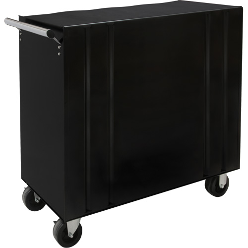 Industrial Tool Cart, 8 Drawers, 44-3/10" W x 21-1/10" D x 36-7/10" H, Black Equipex