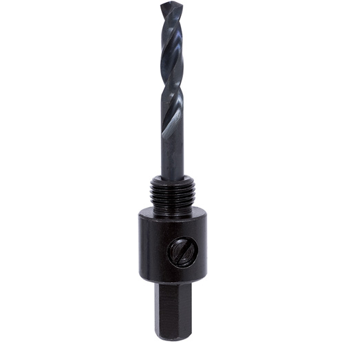 Mandrin pour scie-cloche &agrave; tige triangulaire, 9/16" - 1-3/16", 3/8" Tige Equipex